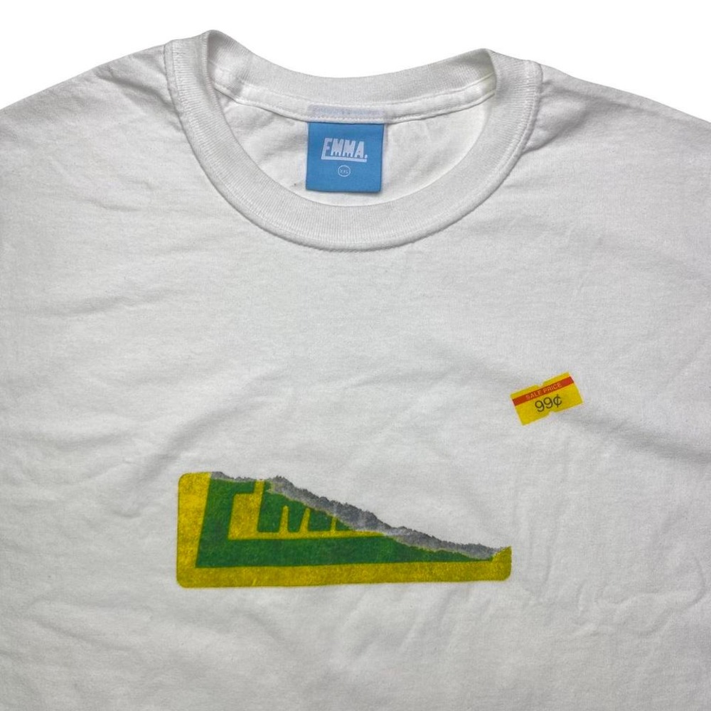 Emma Chamberlain 99 cent sticker graphic shirt